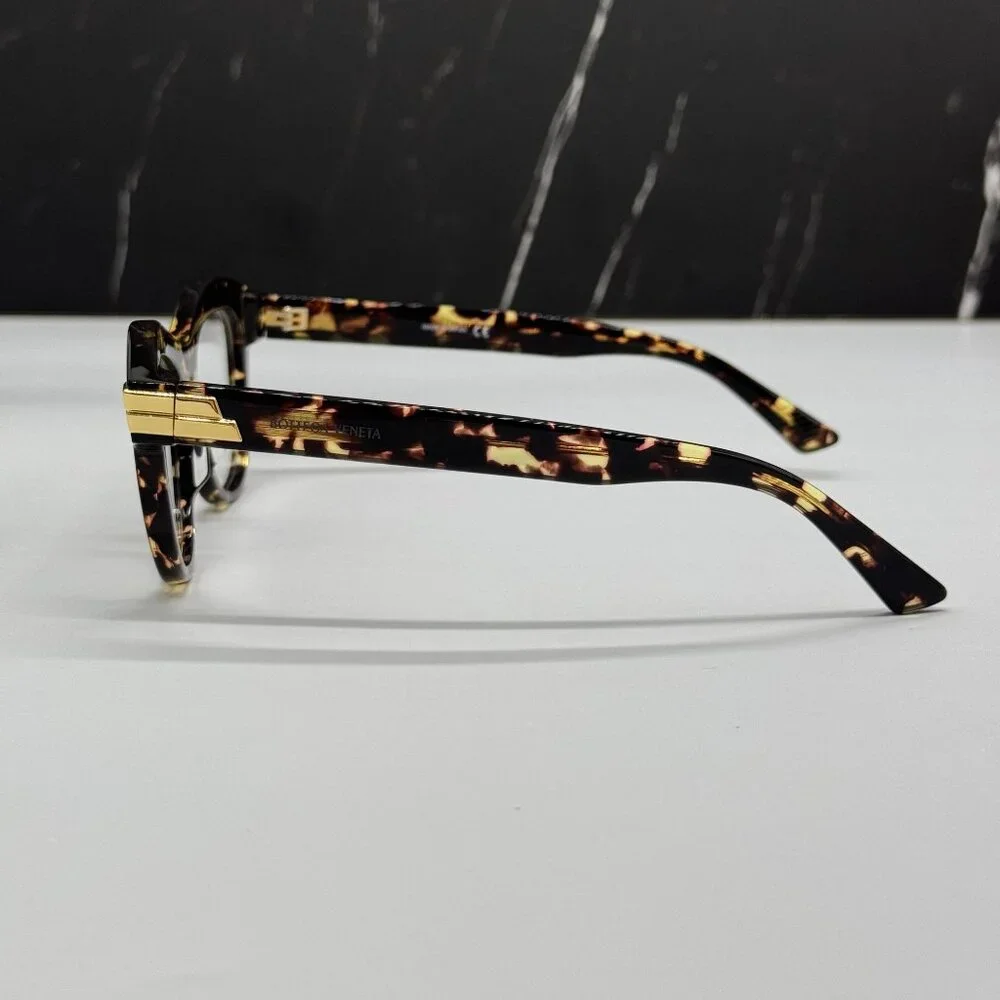 NEW BOTTEGA VENETA BV1105O 002 CAT EYE HAVANA WOMEN EYEGLASSES